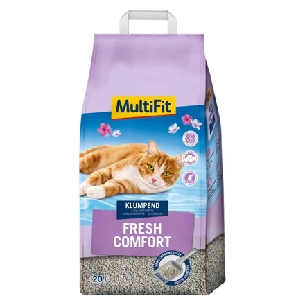 MultiFit Fresh Comfort, litière agglomérante parfumée 20 L de Maxi Zoo